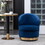 Wania Contemporary Velvet Swivel Chair, Blue T2574P164523