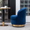 Wania Contemporary Velvet Swivel Chair, Blue T2574P164523