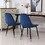 Lassan Contemporary Fabric Dining Chairs, Set of 4, Blue T2574P164528