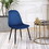 Lassan Contemporary Fabric Dining Chairs, Set of 4, Blue T2574P164528