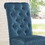 Leviton Solid Wood Tufted asons Dining Chair, Set of 2, Blue T2574P164562
