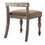 Birmingham Script Printed Driftwood Finish Dining Chair with Nail head, Set of 2 T2574P164571