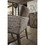 Birmingham Script Printed Driftwood Finish Dining Arm Chair with Nail head, Set of 2 T2574P164572