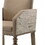 Birmingham Script Printed Driftwood Finish Dining Arm Chair with Nail head, Set of 2 T2574P164572