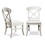 Harola Cross-back Dining Side Chairs in Set of 2, Smoky White Finish T2574P164579