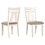 Fasena Off White Solid Wood Slat Back Upholstered Dining Chairs, Set of 2 T2574P164583