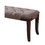 Linon Tufted Bench, Fabric, Brown T2574P164587