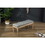 Habit Solid Wood Button Tufted Dining Bench, Grey T2574P164609