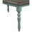 Prato Two-Tone Wood Upholstered Dining Bench, Antique White and Distressed Blue T2574P164613