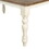 Prato Two-Tone Wood Upholstered Dining Bench, Antique White and Distressed Oak T2574P164614