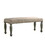 Breda Antique Gray Finish Upholstered Nailhead Bench T2574P164619