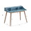 Roskilde Mid-Century Modern Wood Writing Desk with Hutch, Blue T2574P164626