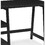 Redina Contemporary Wood Writing Desk with Storage, Black T2574P164627