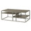Padena Metal Frame Wood Living Room Coffee Table with Shelf T2574P164650