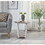 Elysian Contemporary Round End Table with Shelf, Gray T2574P164770