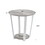 Elysian Contemporary Round End Table with Shelf, Gray T2574P164770
