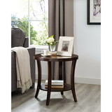 Perth Contemporary Oval Shelf End Table, Espresso T2574P164759