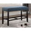Biony Fabric Counter Height Dining Bench with Nailhead Trim, Blue T2574P164804