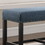 Biony Fabric Counter Height Dining Bench with Nailhead Trim, Blue T2574P164804
