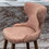 Nevis Mid-century Modern Faux Leather Tufted Nailhead Trim Counter Stool Set of 2, Pink T2574P165098