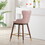Leland Fabric Upholstered Counter Height Wingback Stools, Set of 2, Pink T2574P165109