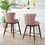 Leland Fabric Upholstered Counter Height Wingback Stools, Set of 2, Pink T2574P165109