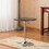Adjustable Wood and Metal Bar Table in Black T2574P165128