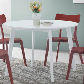 Roma Contemporary White Round Dining Table T2574P165164