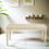 Amonia Urban Style Wired White Finish Wood Turned-Leg Dining Table T2574P165165