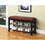 Wood Shoe Bench with Chocolate Microfiber Seat, Espresso T2574P172741