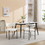 T2574P180242 Off White+Iron+Solid+Dining Room+Powder Coated