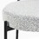 Burbank Modern Round Boucle Dining Chairs, Set of 2, Black White