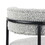 Burbank Modern Round Boucle Dining Chairs, Set of 2, Black White