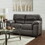 Tirana Contemporary 2-PCS Living Room Set, Fabric Pillow-top Arm Sofa and Loveseat, Sequoia ash T2574P195187