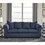 Aruca Sensations Microfiber Pillow Back Sofa, Navy Blue T2574P195442