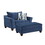 Camero Fabric Pillowback Chair with Ottoman Set T2574P195449