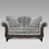 Hernen Carved Wood Frame Gray Sofa and Loveseat Set T2574P195802