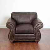 Leinster Faux Leather Upholstered Nailhead Chair T2574P196592