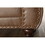 Leinster Faux Leather 3-Piece Sofa Set with Antique Bronze Nailheads T2574P196933