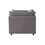 Enda Oversized Living Room Pillow Back Cuddler Arm Chair with Ottoman T2574P196962