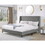 T2574P198384 Gray+Particle Board+MDF+Box Spring Not Required+King+Wood