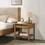 Vichy Single-Drawer Bedroom Nightstand with Shelf, Light Walnut T2574P198402