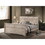 Imerland Contemporary White Wash Finish Bedroom Set with Queen Sleigh Bed, Dresser, Mirror, Nightstand T2574P201577