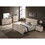 Imerland Contemporary White Wash Finish Bedroom Set with Queen Sleigh Bed, Dresser, Mirror, Two Nightstands, Chest T2574P201818