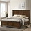 Maderne Traditional Wood Panel 5 pieces Queen Bed set with Dresser, Mirror, Nightstand and Chest T2574P204907