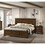 Maderne Traditional 3-Piece Wood Bedroom Set with King Size Panel Bed and Two Nightstands T2574P204908