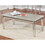 Barent Contemporary Wood 3-Piece Coffee Table Set with Mirrored Legs, Champagne