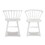 Alwynn White and Natural Wood 7-piece Dining Set, Dining Table with 6 Stylish Windsor Chairs T2574S00057