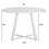 Varna 5-Piece Round Dining Set, Trestle Dining Table with 4 Stylish Chairs T2574S00062