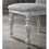 Iris 5-Piece Dining Set, Round Pedestal Table with 4 Chairs, Weathered White and Gray T2574S00123